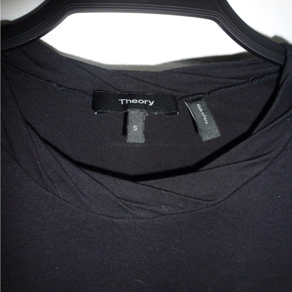 Theory Black Short Sleeve Tee - Picture 3 of 4